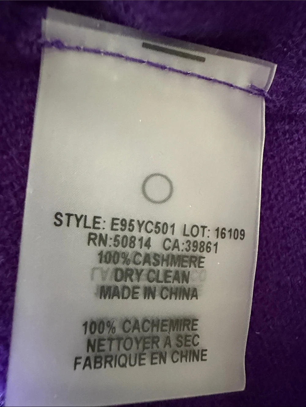 Elie Tahari 100% Cashmere Vibrant Purple Turtleneck Sweater | Luxe Knit